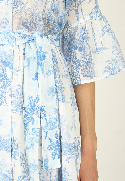 Платье POSITANO COUTURE BY BLITZ  - Хлопок - цвет голубой