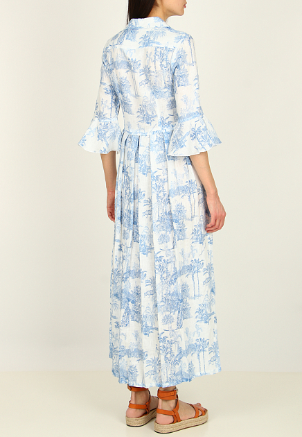 Платье POSITANO COUTURE BY BLITZ  - Лён - цвет голубой