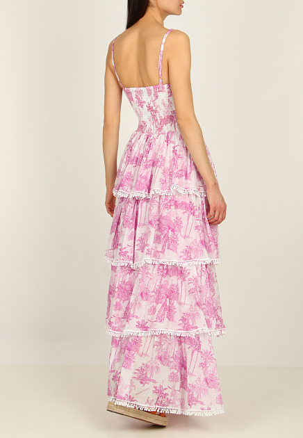Платье POSITANO COUTURE BY BLITZ  - Хлопок, Лён - цвет розовый