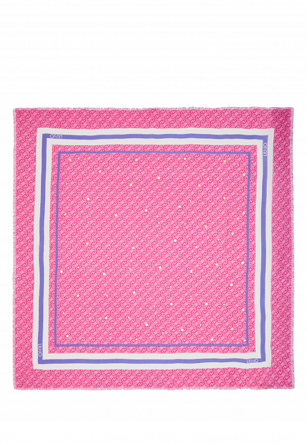 Розовый платок с принтом LIU JO - ИТАЛИЯ