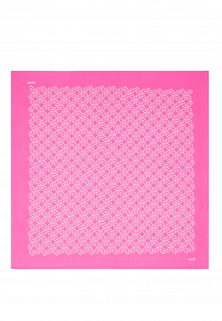 Розовый платок с логотипом LIU JO