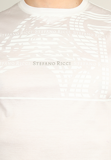 Футболка STEFANO RICCI  - Хлопок - цвет белый