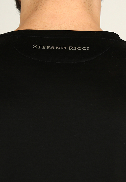 Футболка STEFANO RICCI  - Хлопок - цвет черный