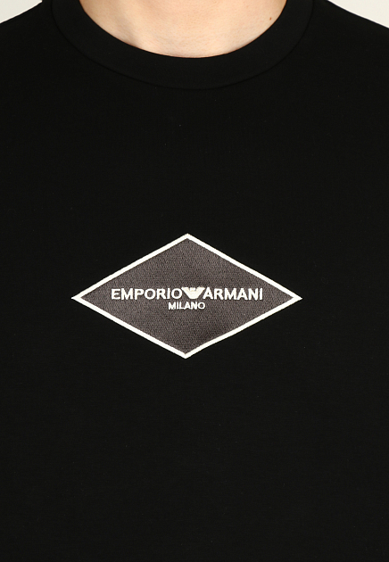 Толстовка EMPORIO ARMANI  - Хлопок - цвет черный