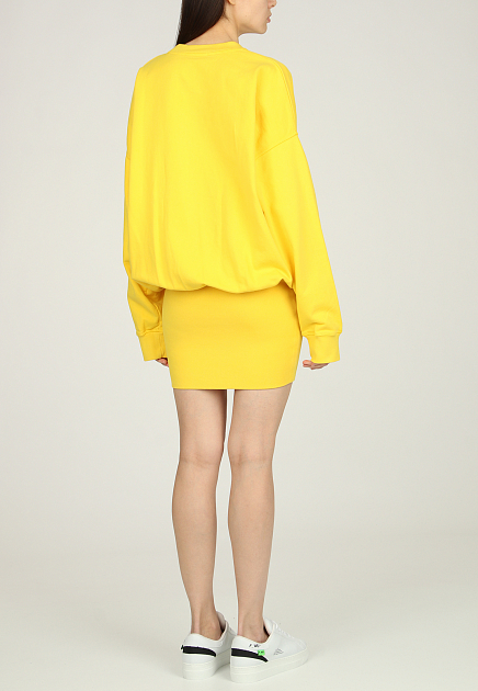 Платье DSQUARED2  - Хлопок - цвет желтый
