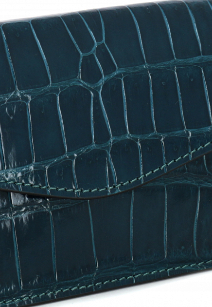Темно-синий клатч со съемным ремешком-цепочкой SILVANO BIAGINI - ИТАЛИЯ