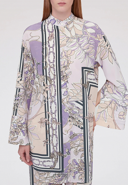Блуза AGNONA  - Шелк - цвет разноцветный