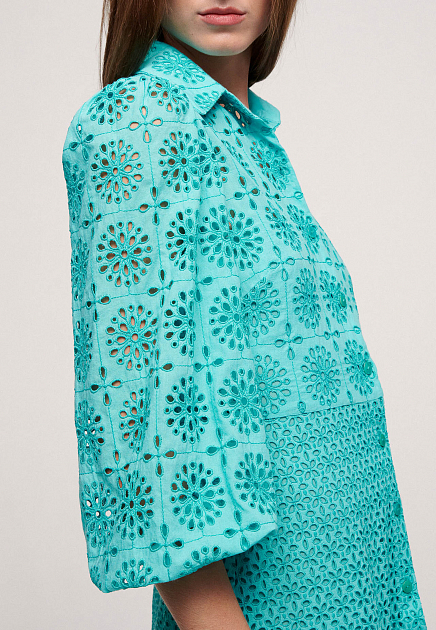 Платье LUISA SPAGNOLI  - Хлопок - цвет голубой