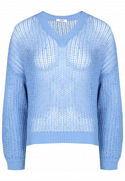 Хлопковый пуловер с пайетками PESERICO