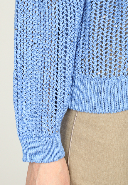 Пуловер PESERICO  - Хлопок - цвет синий