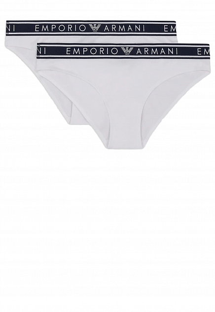 Комплект из двух белых слипов EMPORIO ARMANI Underwear