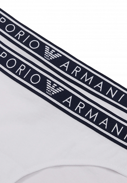 Комплект из двух белых слипов EMPORIO ARMANI Underwear - ИТАЛИЯ