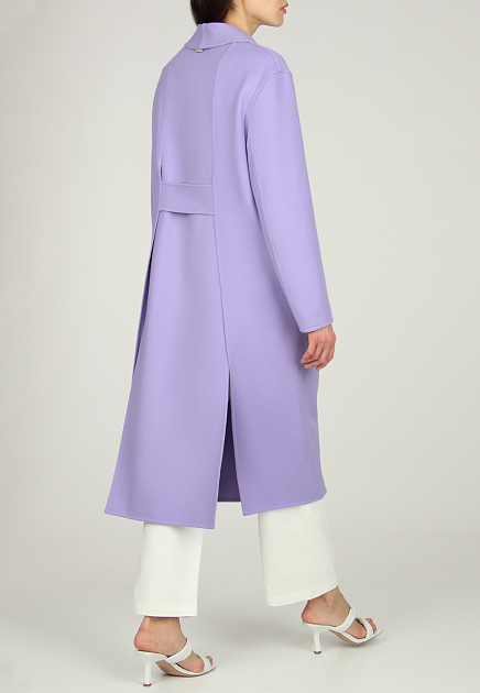 Пальто AGNONA  - Кашемир - цвет фиолетовый