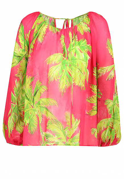 Блуза с пальмовым принтом ERMANNO FIRENZE