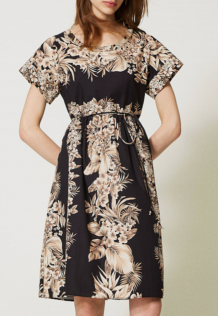 Платье с цветочным принтом  TWINSET Milano
