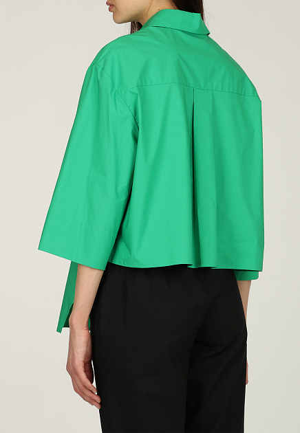 Рубашка ERIKA CAVALLINI  - Хлопок - цвет зеленый