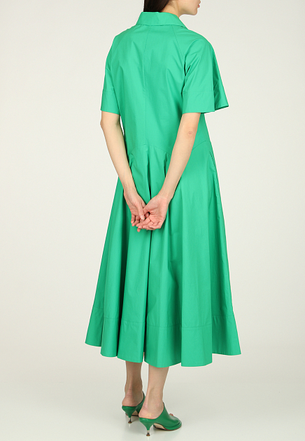 Платье ERIKA CAVALLINI  - Хлопок - цвет зеленый
