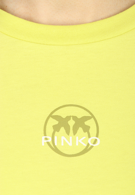 Футболка PINKO  - Хлопок - цвет желтый