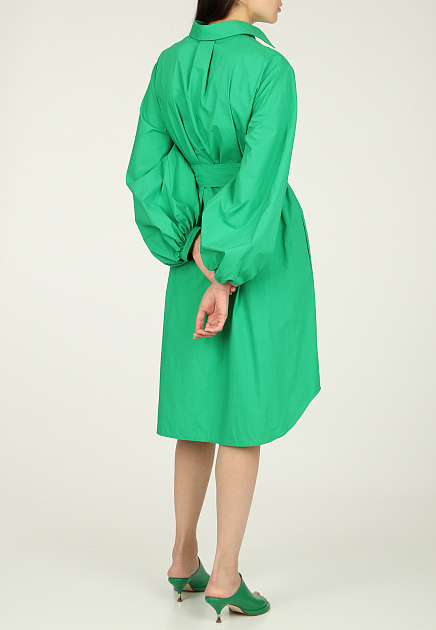 Платье P.A.R.O.S.H.  - Хлопок - цвет зеленый