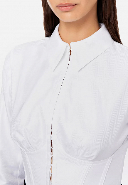 Рубашка ELISABETTA FRANCHI  - Хлопок - цвет белый