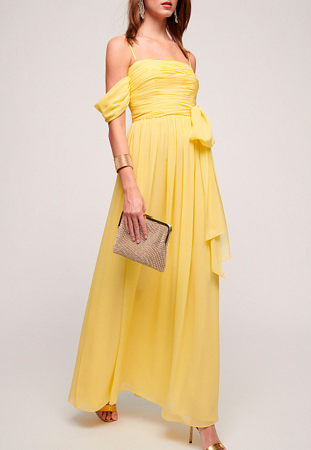 Платье LUISA SPAGNOLI  - Шелк - цвет желтый