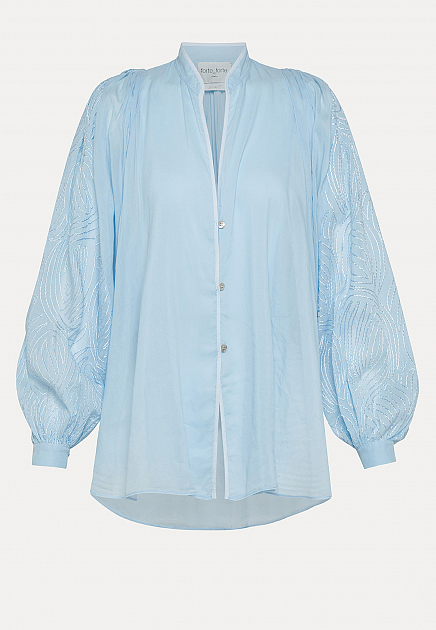 Блуза свободного кроя с вышивкой  FORTE FORTE