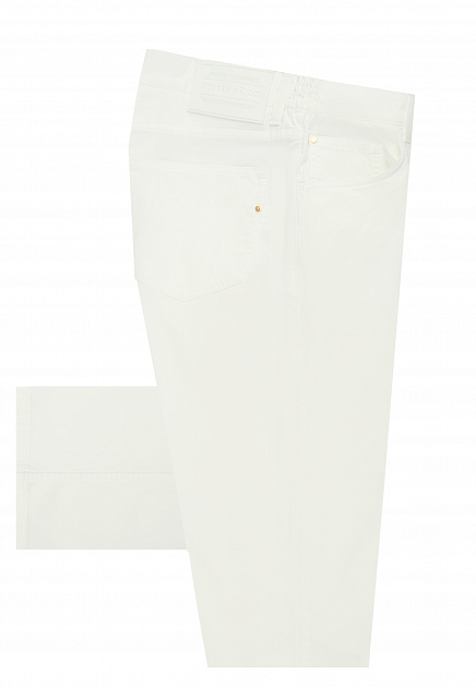 Хлопковые джинсы с эластичными вставками на поясе STEFANO RICCI