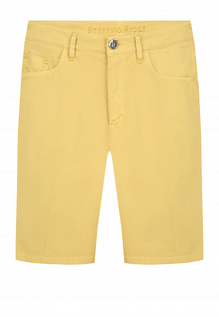 Хлопковые шорты с вышивкой на кармане STEFANO RICCI - ИТАЛИЯ