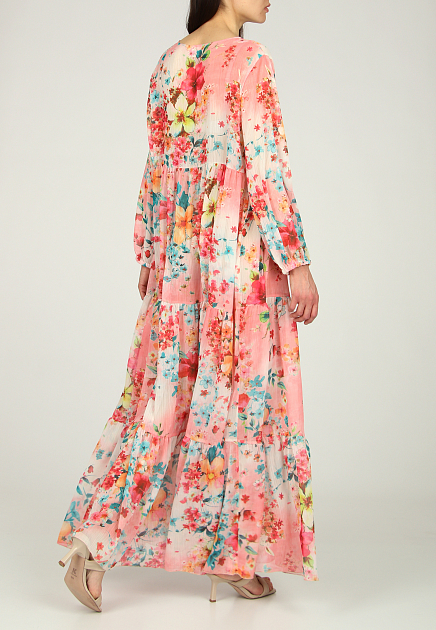 Платье LES NEO BOURGEOISES  - Полиэстер - цвет розовый