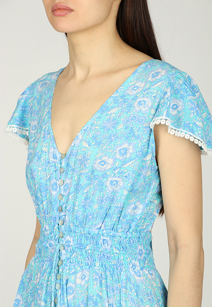 Платье LES NEO BOURGEOISES  - Вискоза - цвет голубой