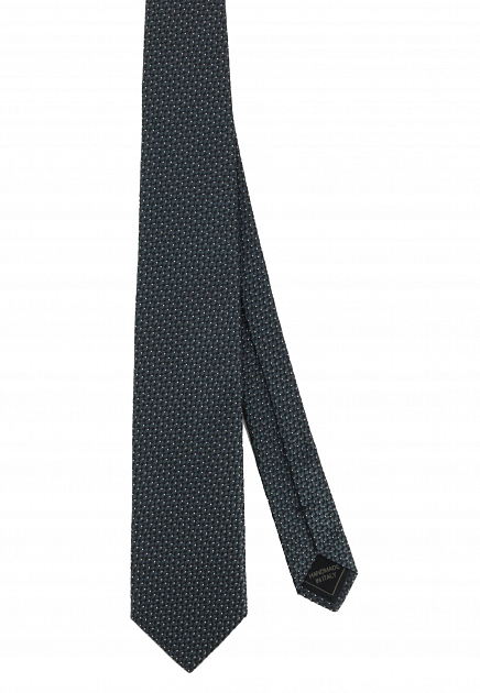 Черный галстук с меланжевым узором BRIONI - ИТАЛИЯ