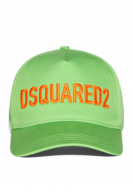 Зеленая бейсболка с контрастным логотипом  DSQUARED2 - ИТАЛИЯ