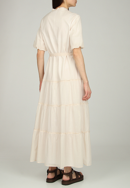 Платье PESERICO EASY  - Хлопок - цвет белый