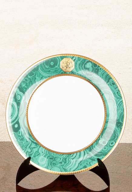 Большая обеденная тарелка из коллекции ROYAL MALACHITE  STEFANO RICCI