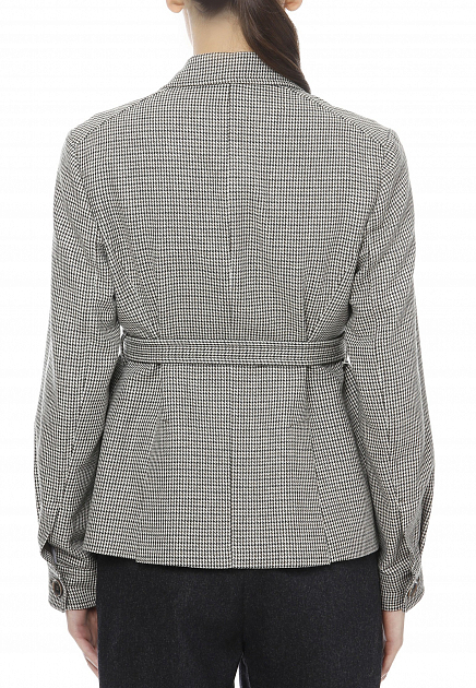 Пиджак с накладными карманами и текстильным поясом ELEVENTY - ИТАЛИЯ