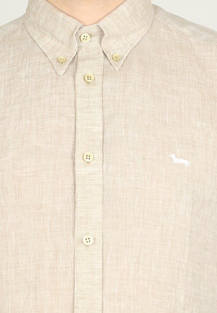 Рубашка HARMONT&BLAINE  - Лён - цвет бежевый