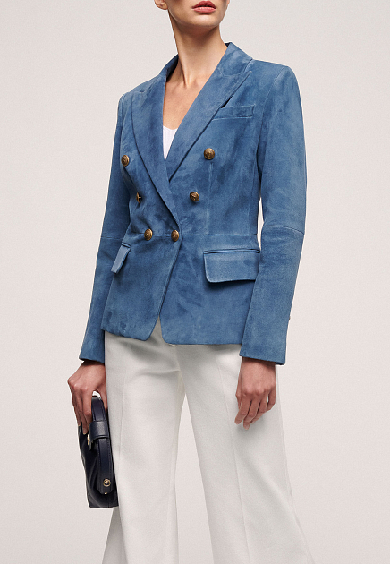 Пиджак LUISA SPAGNOLI  - Кожа - цвет синий