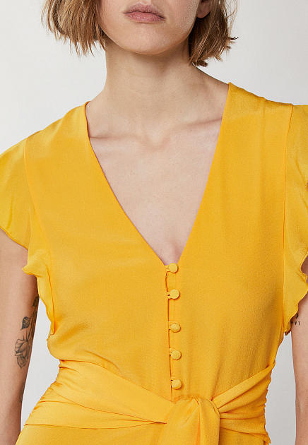 Платье PATRIZIA PEPE  - Шелк - цвет желтый