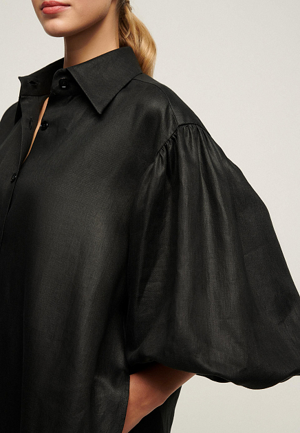 Рубашка LUISA SPAGNOLI  - Лён - цвет черный