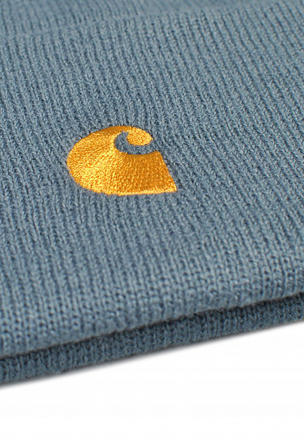 Синяя шапка-бини с логотипом CARHARTT WIP - США