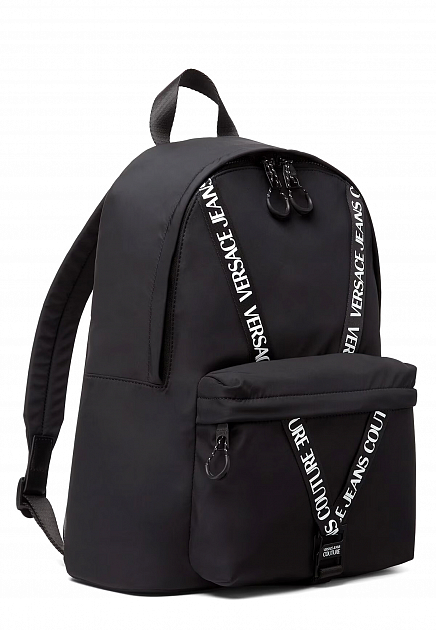 Черный рюкзак с накладным карманом  VERSACE JEANS COUTURE - ИТАЛИЯ
