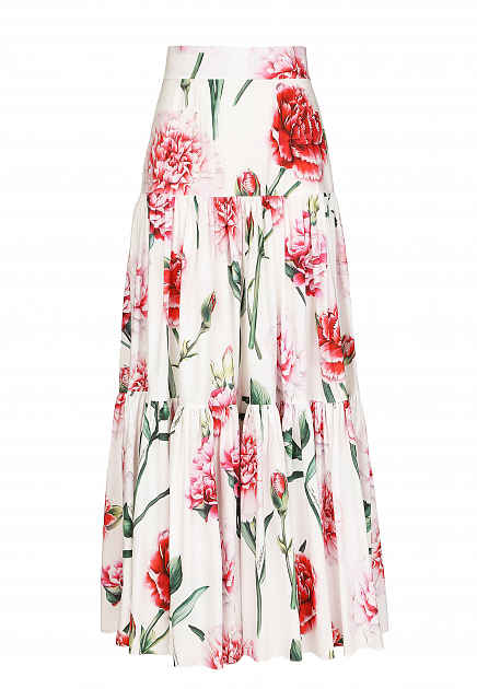 Макси-юбка с цветочным принтом Happy Garden DOLCE&GABBANA