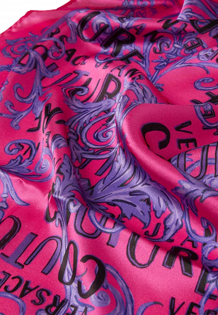 Розовый платок с принтом  VERSACE JEANS COUTURE - ИТАЛИЯ