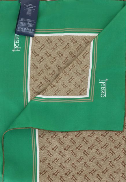 Зеленый шелковый платок  HERNO - ИТАЛИЯ