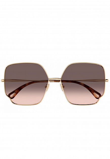 Золотистые солнцезащитные очки  CHLOE