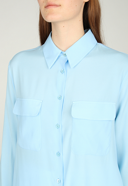 Рубашка EREDA  - Шелк - цвет голубой