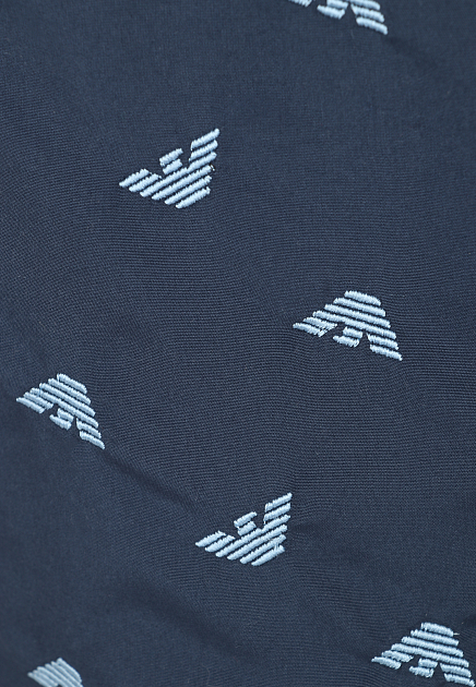 Плавательные шорты с логотипированным принтом EMPORIO ARMANI