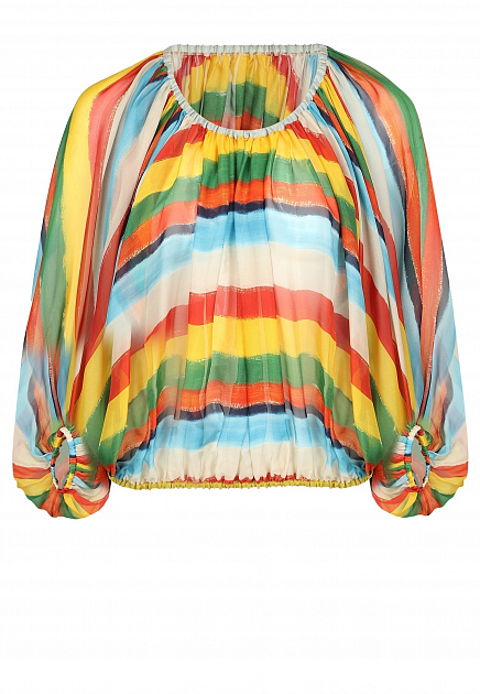Разноцветная блуза из шёлка DOLCE&GABBANA