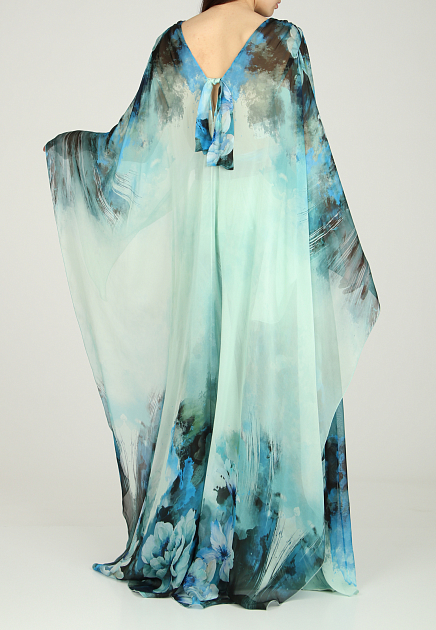 Платье ALBERTA FERRETTI  - Шелк - цвет голубой
