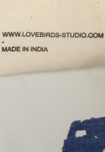 Платье из хлопка и шёлка с завязками на рукавах LOVEBIRDS - ИНДИЯ